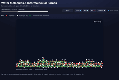 Water Molecules & Intermolecular Forces